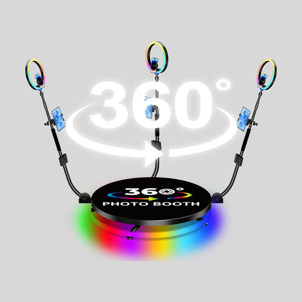 Medium 100cm 360° Electronic Photo Booth with Metal Plate - For 1-4 Persons (SPECIAL ORDER)