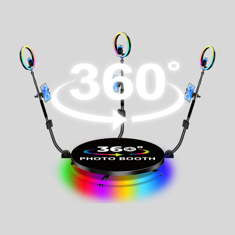 Small 80cm 360° Electronic Photo Booth with Metal Plate - For 1-3 persons (SPECIAL ORDER)