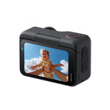 Insta360 GO Ultra Standard Bundle – 4K Wearable Camera Rear View Display in use