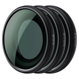 Insta360 ND Filter Set for GO Ultra (ND8/ND16/ND32) Angled View of All Three