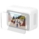 Insta360 GO Ultra Screen Protector (2-Pack) Positioned Angled Infront of Camera Screen