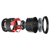 iFootage 6" Mini Bowens Fresnel Lens 6FPM with Barndoors Breakdown of Construction