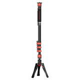 iFootage Cobra 3 Aluminium Monopod with Mini Tripod Base (A180F) Legs Angled