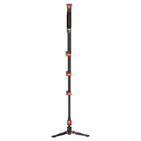 iFootage Cobra 3 Aluminium Monopod with Mini Tripod Base (A180F) Fully Extended