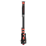 iFootage Cobra 3 Carbon Fibre Monopod with Pedal-Release Mini Tripod Base (C180F-P) Legs Folded Around Monopod