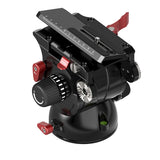 iFootage Komodo K7 Fluid Head Top-Down View with Camera Plate Loose
