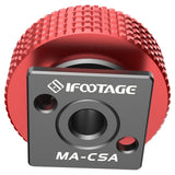 iFootage MA-CSA Cold Shoe Adapter for Spider Crab Magic Arm View From Below showing screw Thread