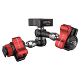 iFootage MA3-4 Spider Crab Magic Arm with QR Mounting (7") Extended Arms showing both attachment methods