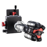 iFootage Wildcat III Manual Stabiliser with Mini Tripod (Carbon Fibre) Bottom View of Folded Legs
