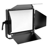 iFootage PL1 80C RGB LED Light Panel With Barndoors Angled Right