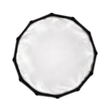 iFootage Quick Release Mini Bowens Dome Softbox 60cm (23.6") Front View with Both Diffusers attached
