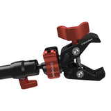 iFootage SA-32 Telescoping Support Rod with Jaw Clamp (Spider Crabs System) Close Up of Jaw Clamp