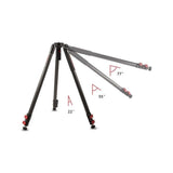 Gazelle TC7 Fastbowl Carbon Fibre Tripod Example Leg Angles