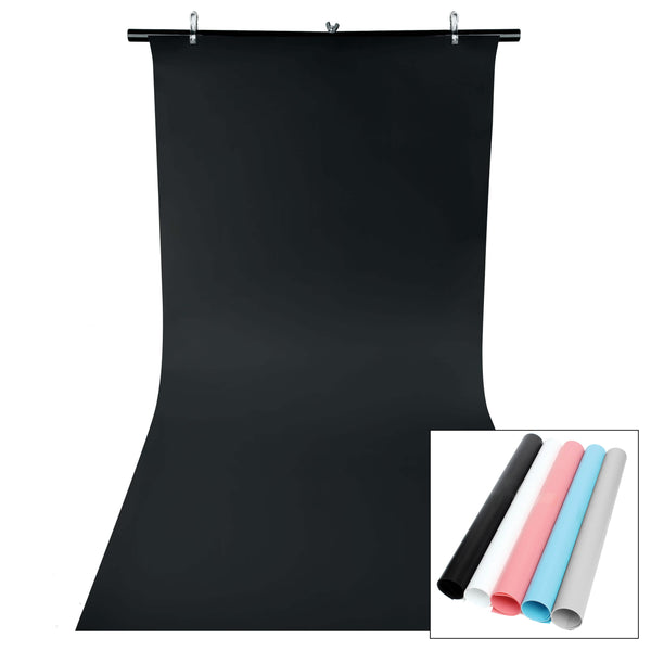 Table Top Background Stand with 5x 60x130cm PVC Backgrounds