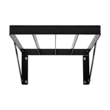 Wall-Mounted 12 Seamless Paper Backdrop Roll Storage Rack (Viewed from straight on and below)