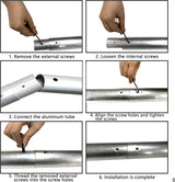 3m (9.8') Metal Crossbar Tube for Manual and Motorised Expansion Drive Background Support Systems (SPECIAL ORDER)