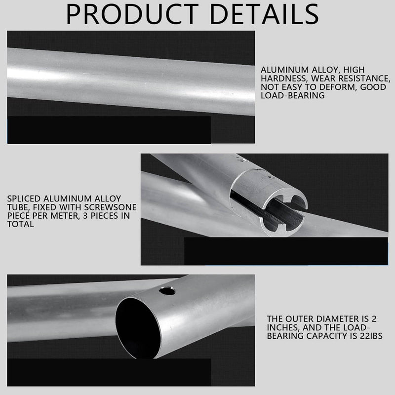 Set of Three 3m (9.8') Metal Crossbar Tube for Manual and Motorised Expansion Drive Background Support Systems (SPECIAL ORDER)