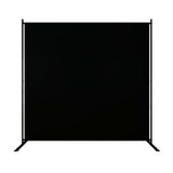 Large Black Single Panel Folding Portable Photography Backdrop with Stands