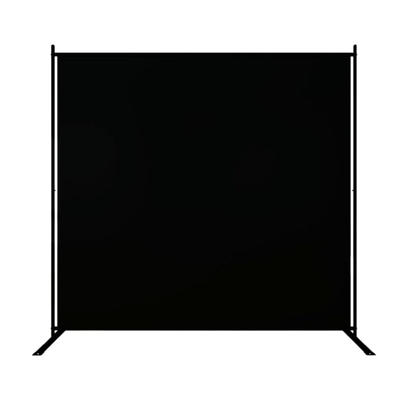 Large Black Single Panel Folding Portable Photography Backdrop with Stands