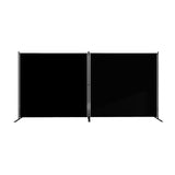 Extra Large Black Twin Panel Folding Photography Background with Stands
