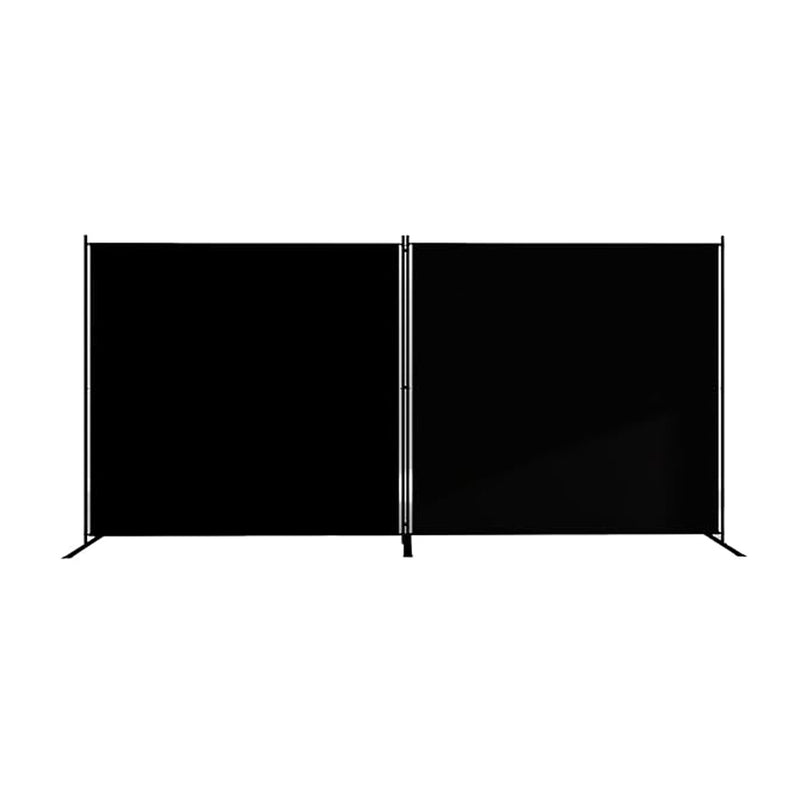 Extra Large Black Twin Panel Folding Photography Background with Stands