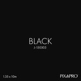 PiXAPRO 2.7x10m Black Seamless Paper Background Roll