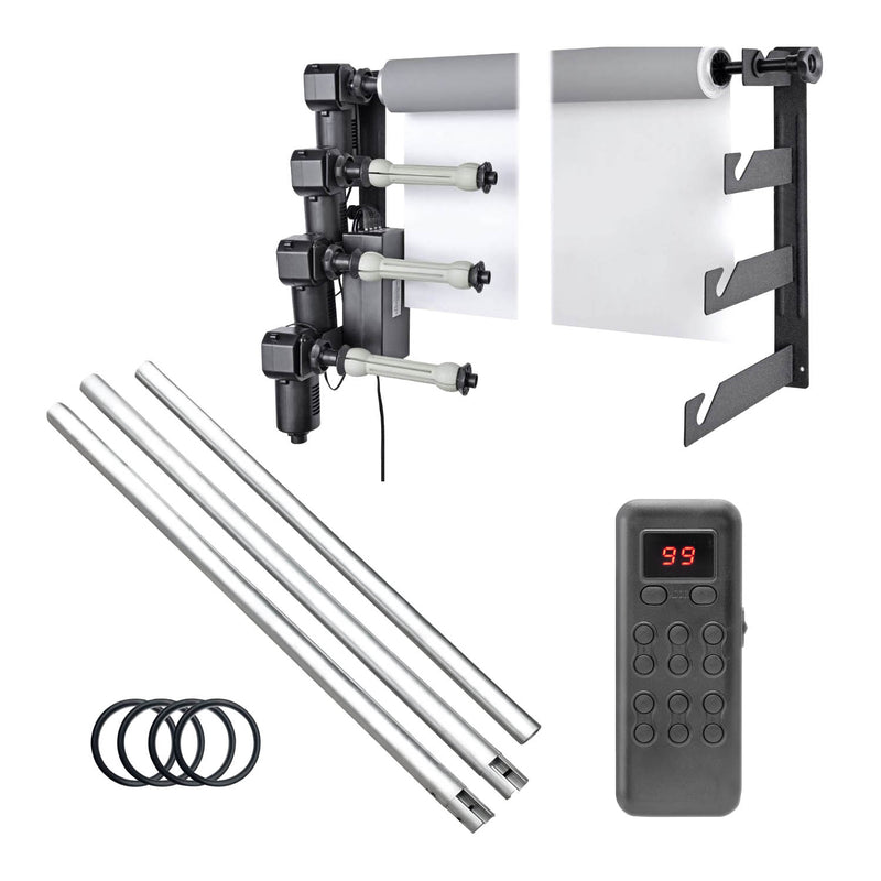 PiXAPRO Quad Motorised Background Expansion Drive Set with Metal Crossbars