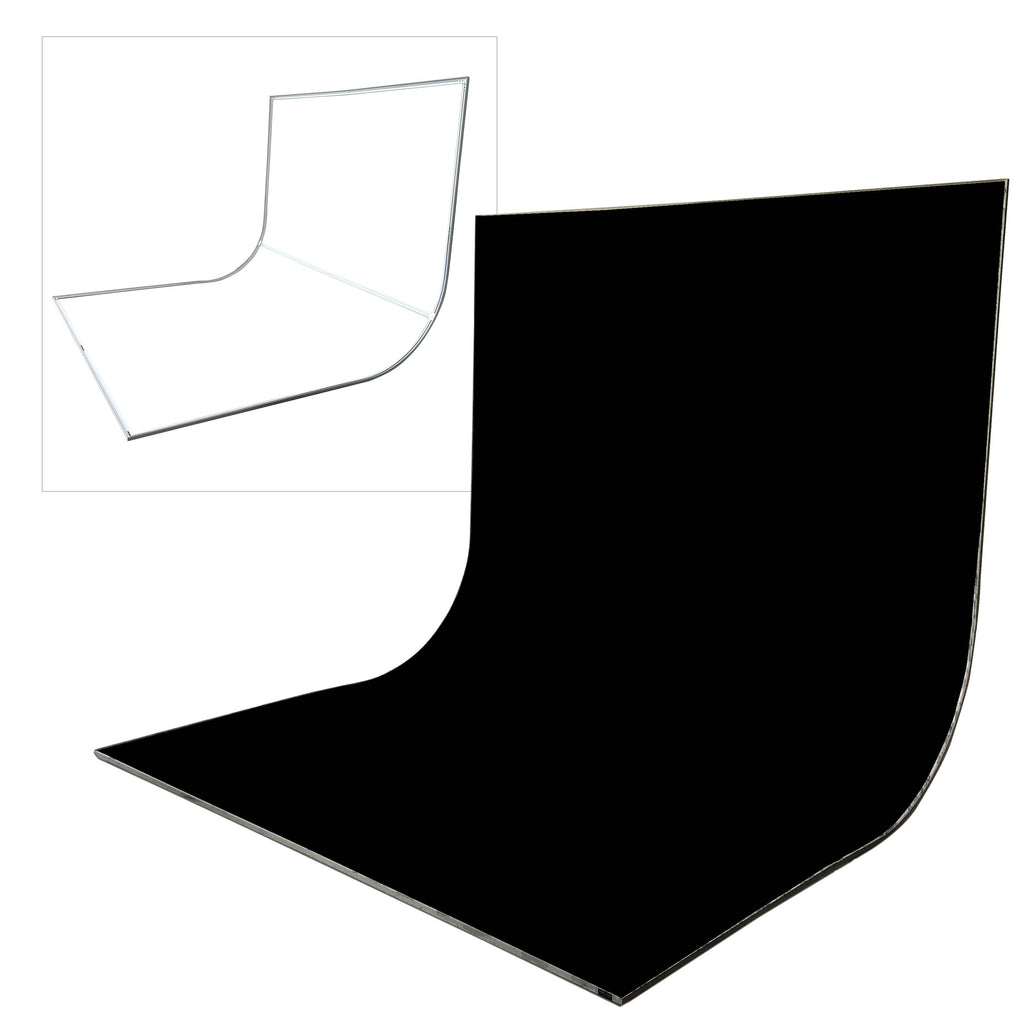 EasiFrame Curved Self-Supporting Infinity Cove Backdrop (Black)