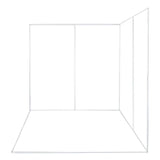 2.4m x 2.4m x 2.4m Corner Photo-Booth - White (Made To Order)