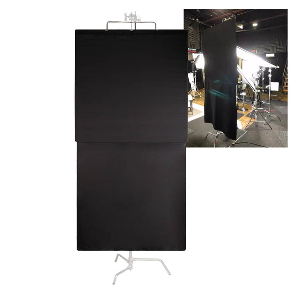 120x120cm 4'x4' Black Floppy Cutter Gobo Flag Panel