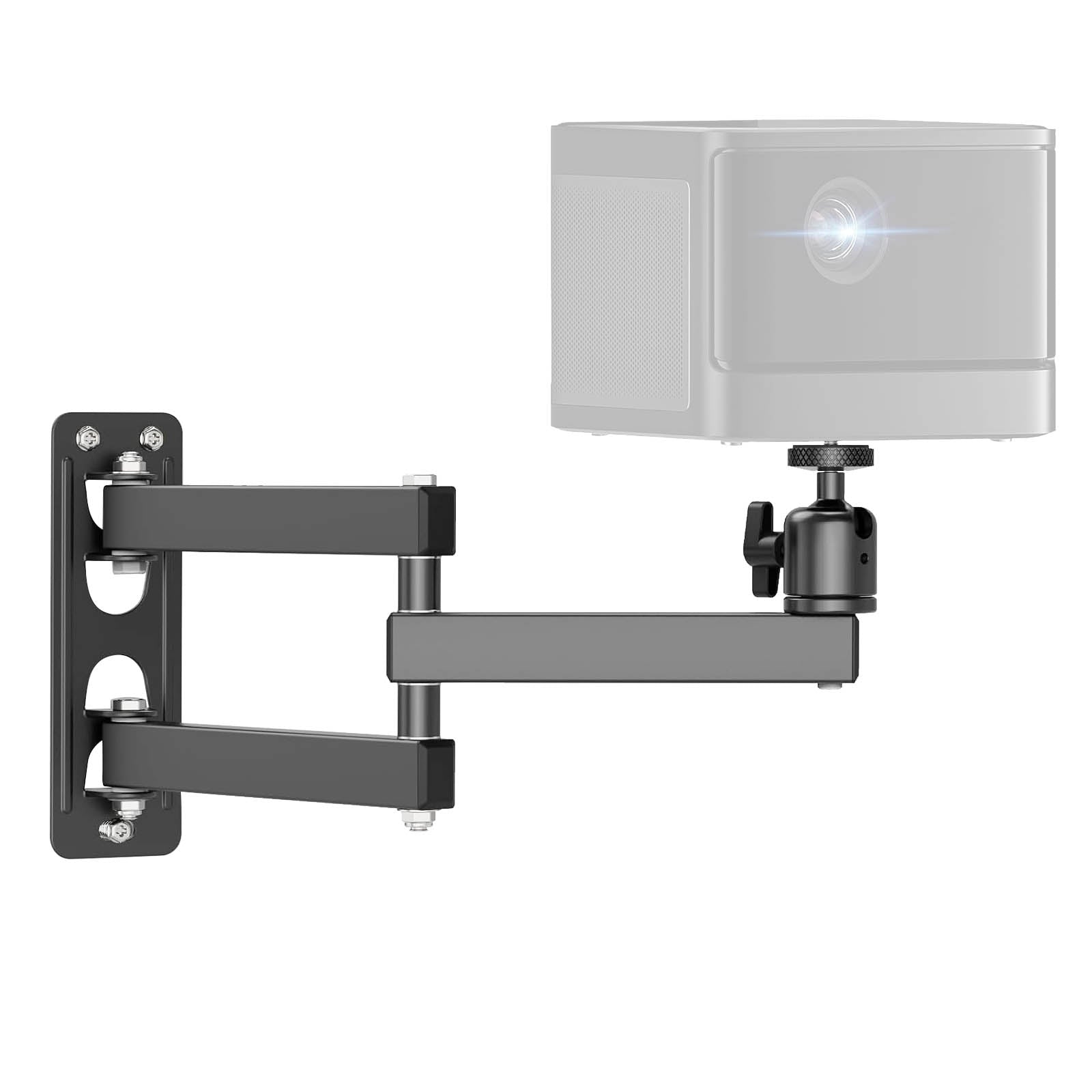 Foldable Carbon-Steel Wall Mounted Stand Bracket with 1/4"-20 thread