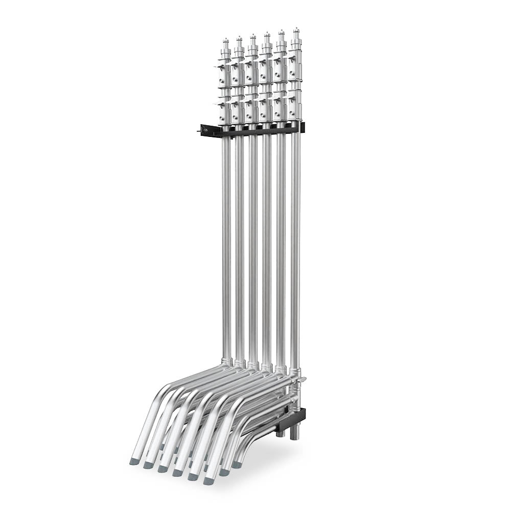 6 Stand Wall-Mounted C-Stand Rack