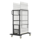 Rolling Storage Workstation Cart with Wheels for C-Stand
