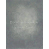 Grey textured backdrop with 'Backdrop designed by Veronika Gant' text by Kate Backdrops