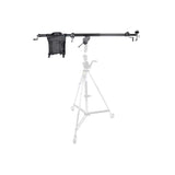 Kupo Big Boom 4-Way Geared Telescopic Boom Arm Example SEt-up Attached to Stand