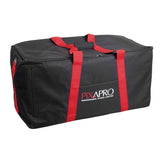 The Pixapro 80x40x40cm studio lighting equipment bag with red handles and red side straps, featuring the 'Pixapro' logo on the front, set against a plain white background.