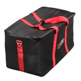 The Pixapro 80x40x40cm studio lighting equipment bag with red handles and red side straps, featuring the 'Pixapro' logo on the front, set against a plain white background (Three-Quarter Side View). 