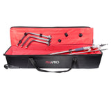 PiXAPRO Turtle-Based C-Stand Roller Case Open with a C-Stand inside