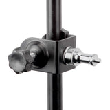 PiXAPRO Male C-Clamp with 5/8" stud and 1/4"-20 Screw Thread  attached to Pole