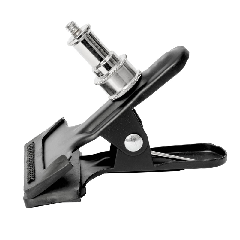 Spring Clip with Spigot (1/4” Thread) Side View