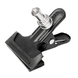 Spring Clip with Spigot (1/4” Thread) Three-Quarter Front View