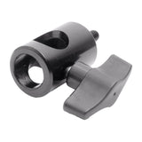 PiXAPRO 5/8" Stud to 1/4” Thread Photography Light Stand Adapter (Bottom View)