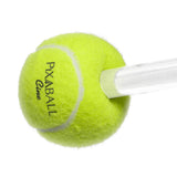 PiXAPRO PiXABALL Cine High-Visibility Safety Ball inserted onto the end of a c-stand grip arm for visibility