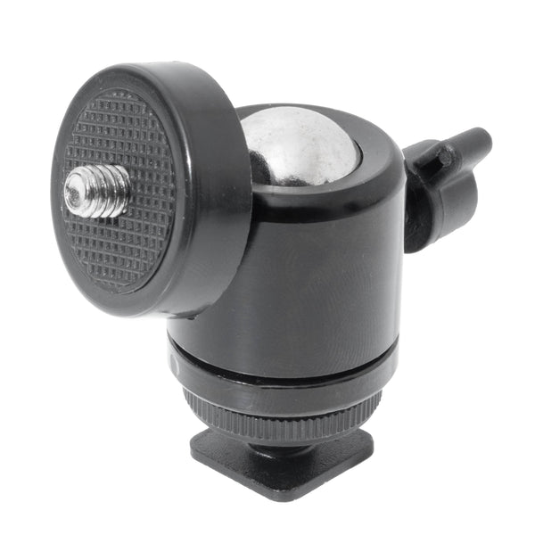 Pixapro Mini Ball Head With hot Shoe connector Angled