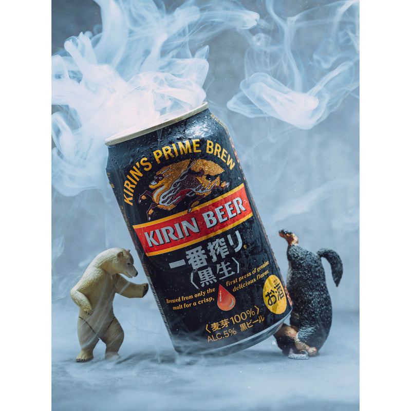 LensGo Smoke Go Compact Portable Fog Machine used in a beverage photograph of a can of beer