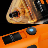 Lensgo Smoke Master Pro Fog machine's smoke outlet valve and the power switch