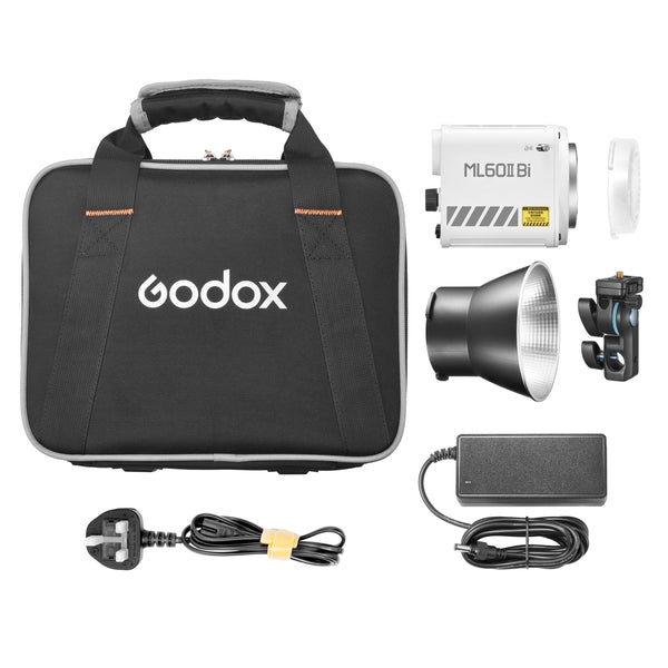 Godox ML60II Bi Super-Compact Bi-Colour COB LED  Light Box Content