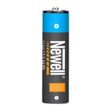 A Newell USB-C Rechargeable AA batteries on a white background