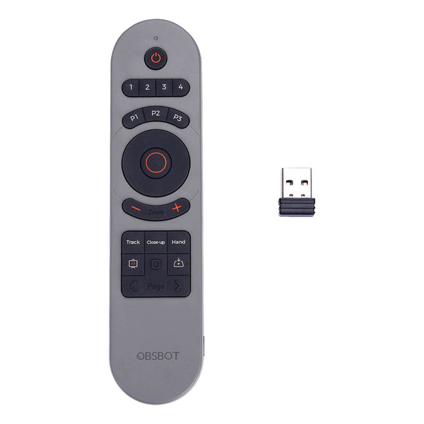 OBSBOT tiny Smart Remote 2 with USB Dongle