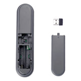 OBSBOT tiny Smart Remote 2 Back View with USB Dongle and Battery Cover Removed